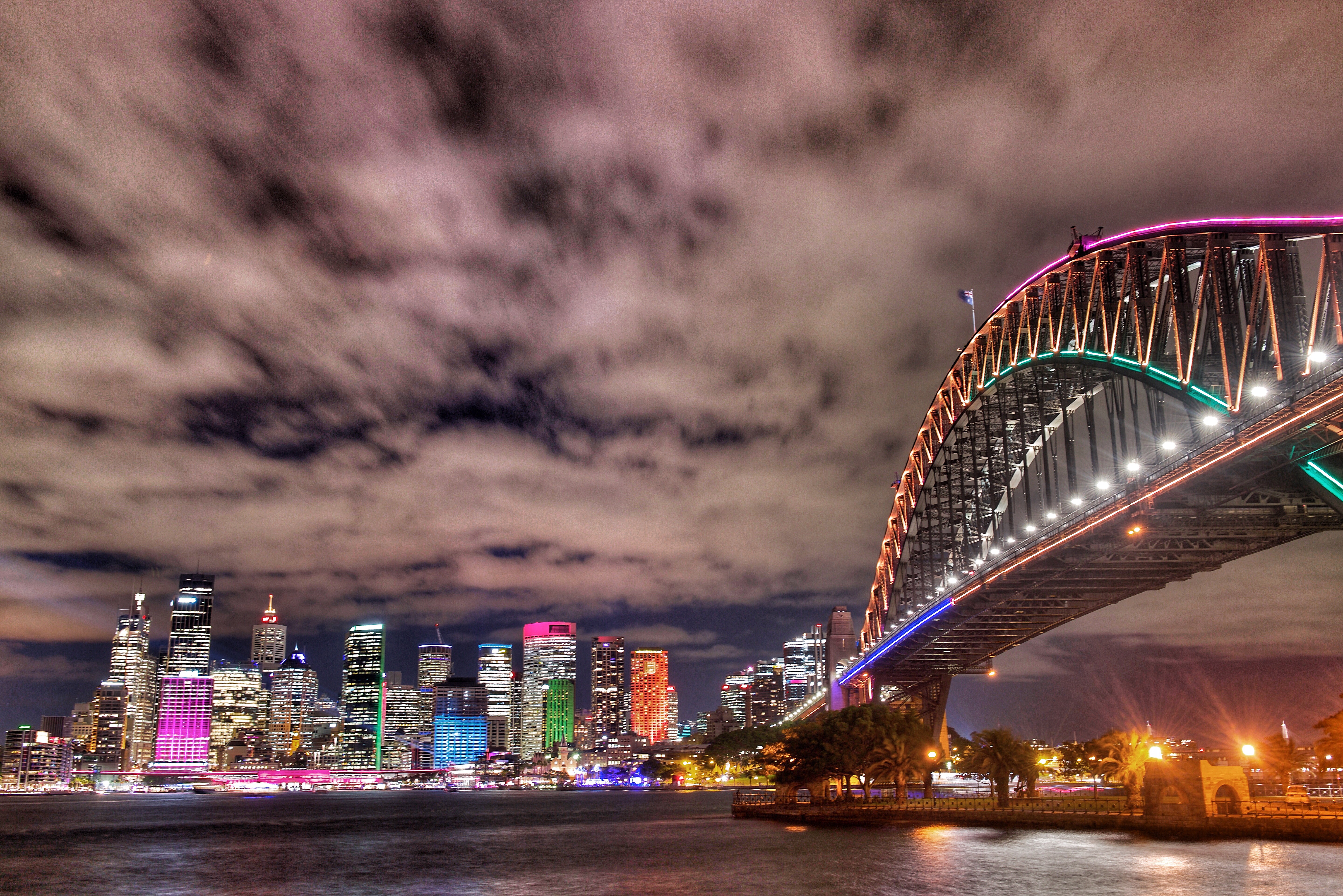 Sydney At Night During The Vivid Festival 2024 10 18 07 33 03 Utc